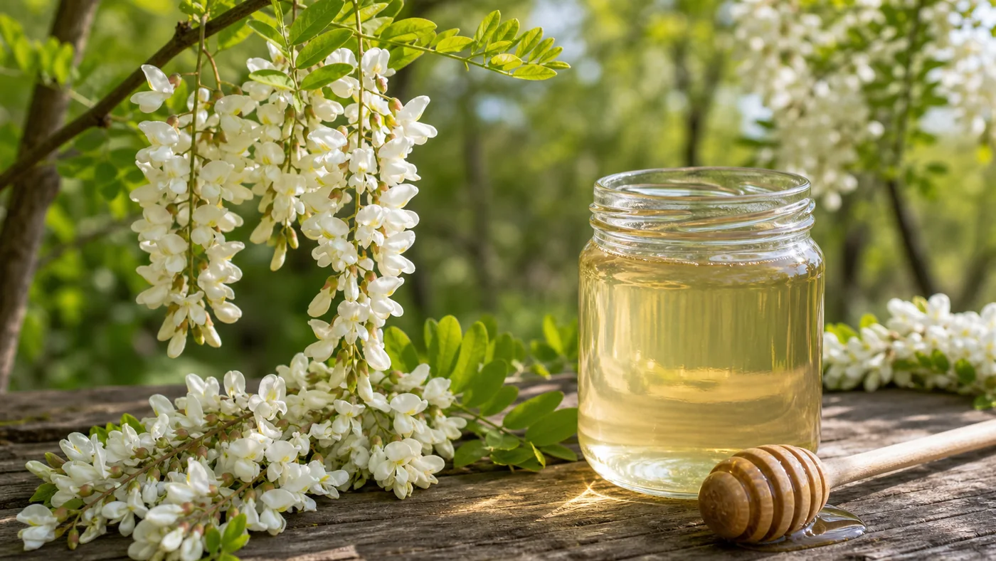 Miel d'acacia : goût, texture et usages